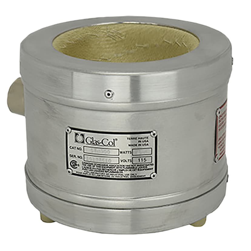 Aluminum housed mantle for 500ml spherical flask, high temp, 470W, 115V