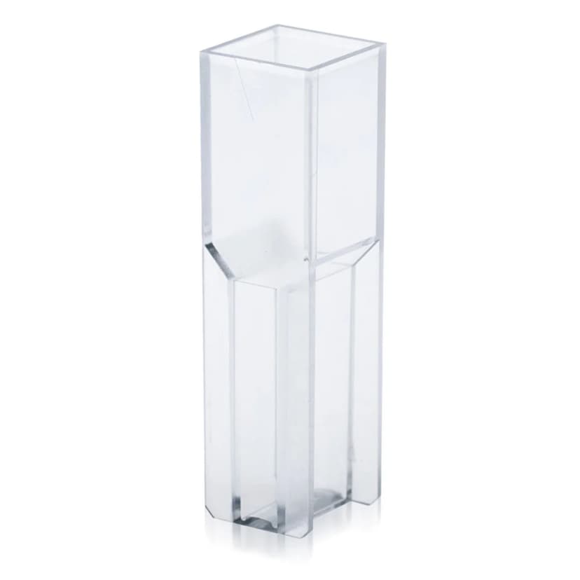 Cuvette, Semi-Micro, 2.9mL, with 2 Clear Sides, PS, 100/Tray, 5 Trays/Unit