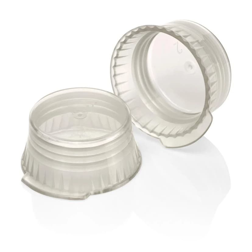 Cap, Snap, 16mm, PE, for 16mm Glass and Evacuated Tubes, Gray