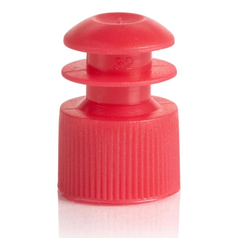 Cap, Flange Plug, 12mm, Red