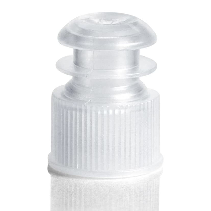 Cap, Flange Plug, 13mm, Clear