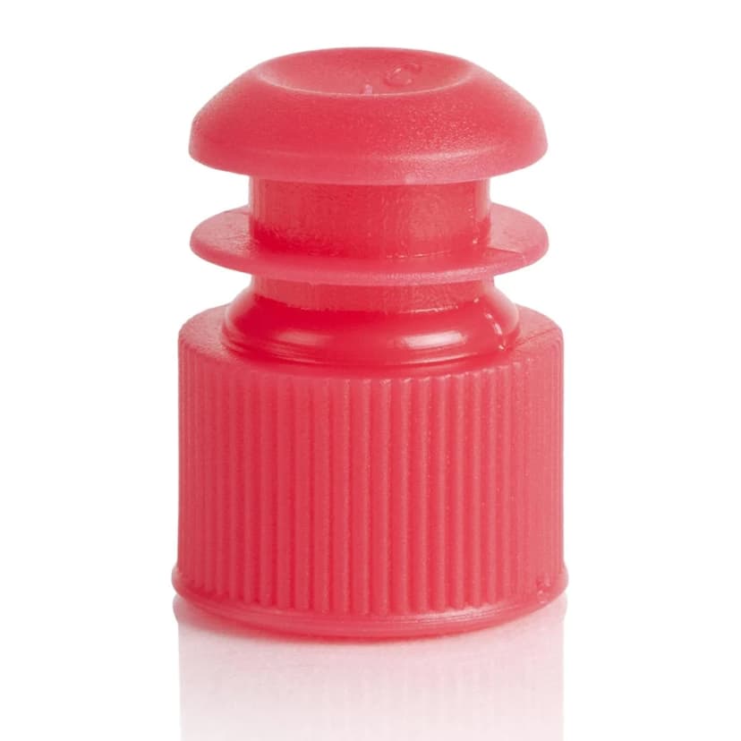 Cap, Flange Plug, 13mm, Red