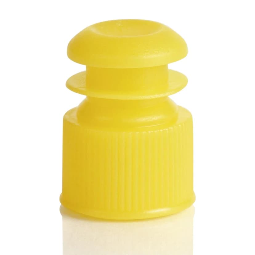 Cap, Flange Plug, 13mm, Yellow
