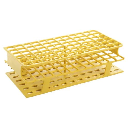 OneRack Tube Rack Full POM 16mm 72-Place, Yellow