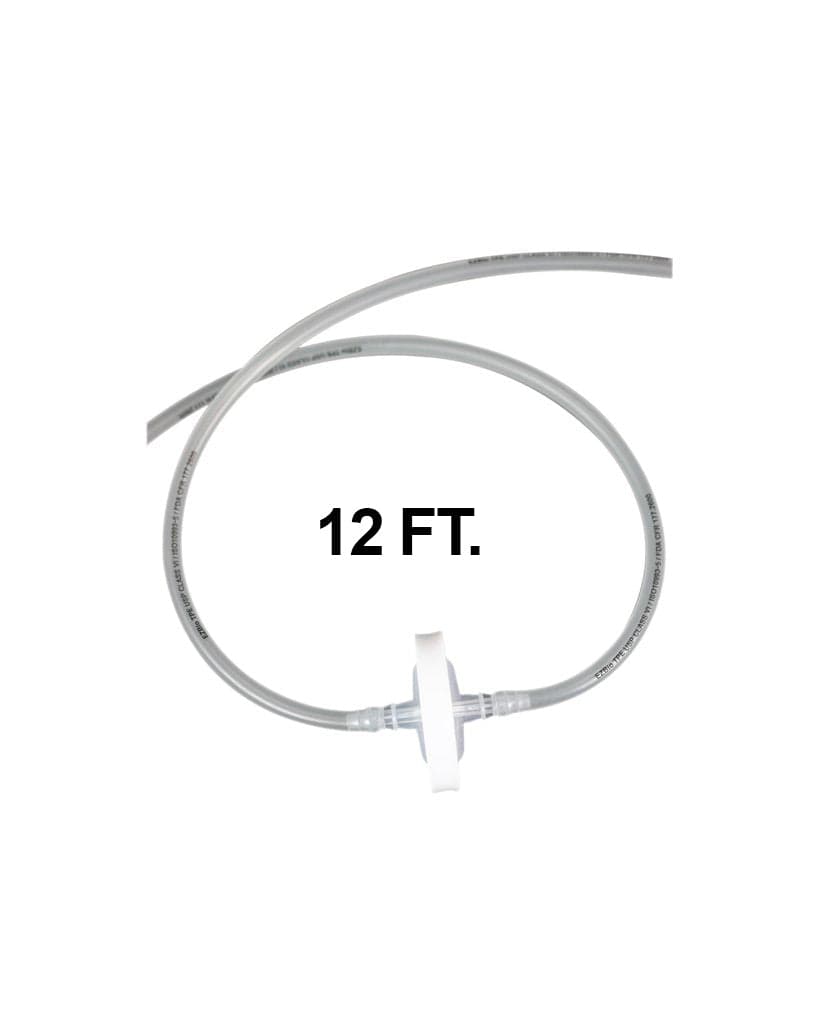 Vactrap2 Tubing Extension 12 feet (12'), with 0.2 µm PTFE Inline Vent Filter, 1/EA