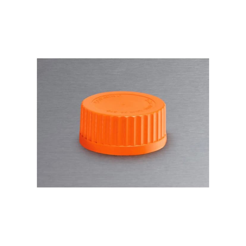 Corning GLS80 Orange Polypropylene Screw Cap with Plug Seal