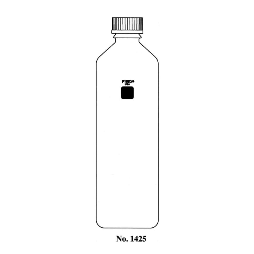 PYREX 840cm² Roller Bottles with 45mm Screw Cap