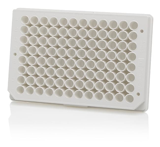 384 Well Plt PS Optical Btm Polybase Cell Culture Sterile w/Lid Wht 120 ul Well