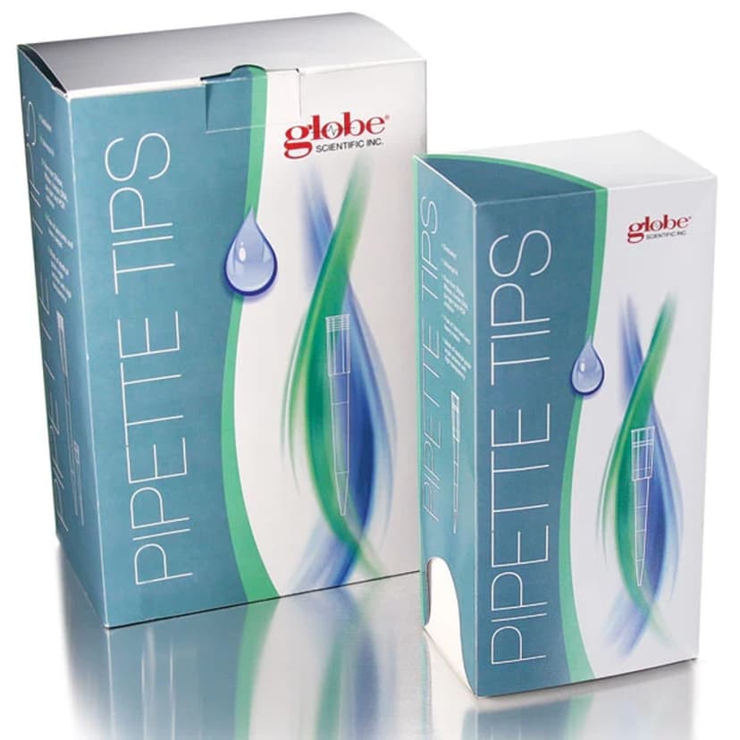 Pipette Tip, 0.1 - 20uL, Certified, Universal, Natural, 45mm, Extented Length, 1000/Stand-Up Resealable Bag