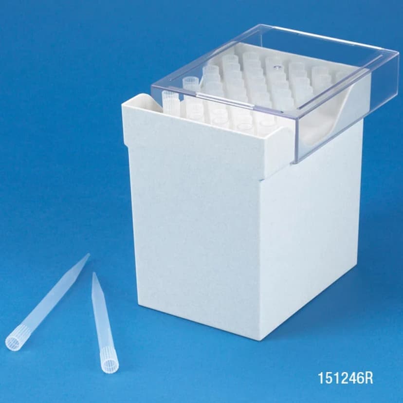 Pipette Tip, 1000 - 5000uL (1-5mL), Natural, for use with Finnpipette, Labsystems, Brand, EDP2 & SMI, 50/Rack, 4 Racks/Unit