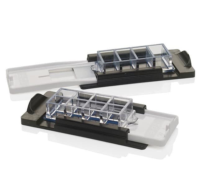 Lab-Tek II Chamber Slide w/Cover RS Glass Slide Sterile 2 Well
