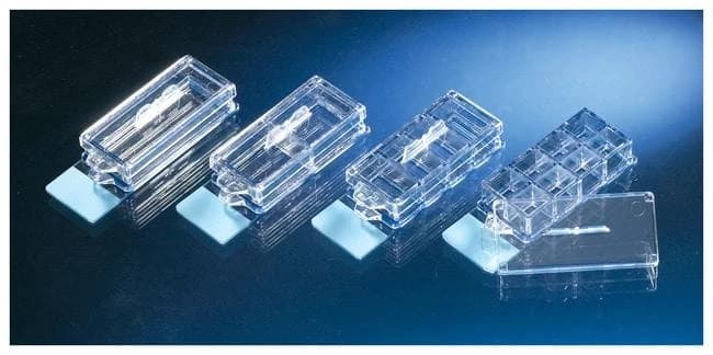 Lab-Tek II CC2 Chamber Slide w/Lid Glass Slide Sterile PS 8 Well