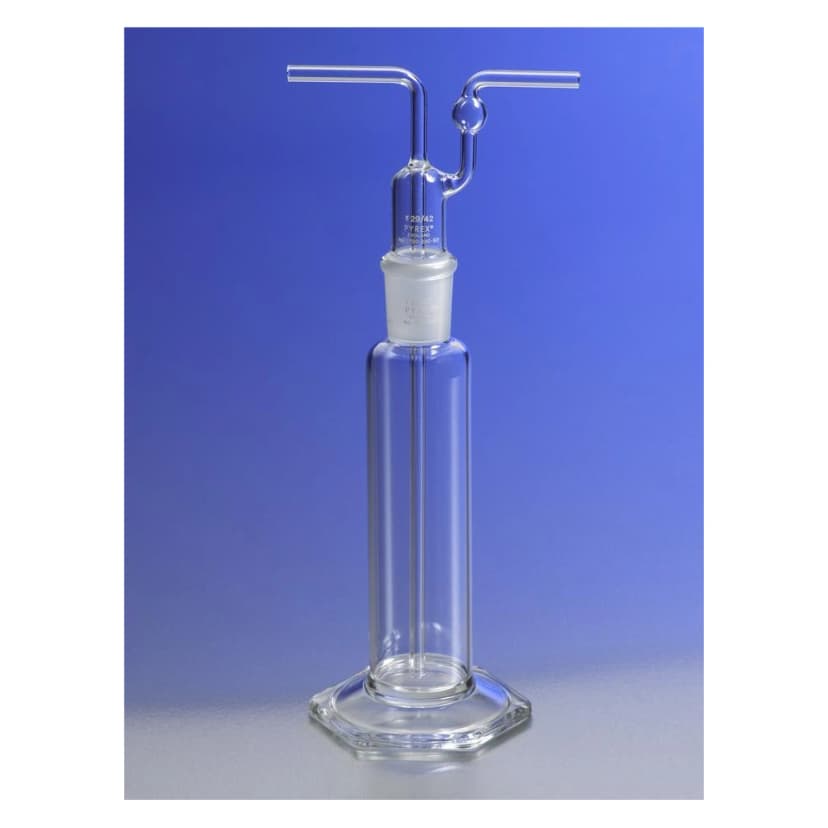 PYREX 125mL Gas Washing Bottle with Plain Tip Tube