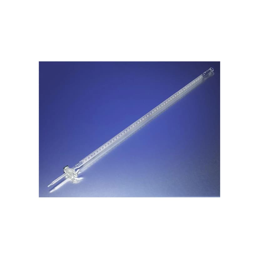 PYREX 100mL Serialized/Certified Class A Precision Bore Buret with Glass Standard Taper Stopcock