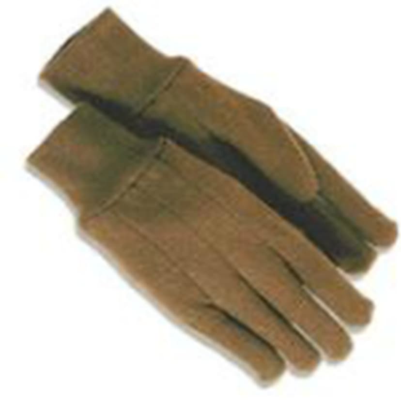 Brown Jersey Gloves - Unlined Bulk, Bulk, 12/Pk