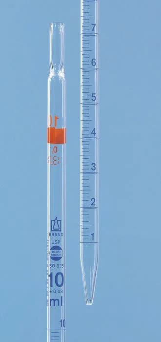 Graduated Pipette, USP BBR, AS, Typ 2.2:0.02mL, pk of 12