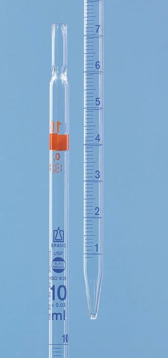 Graduated Pipette, USP BBR, AS, Typ 2.1:0.01mL, pk of 12