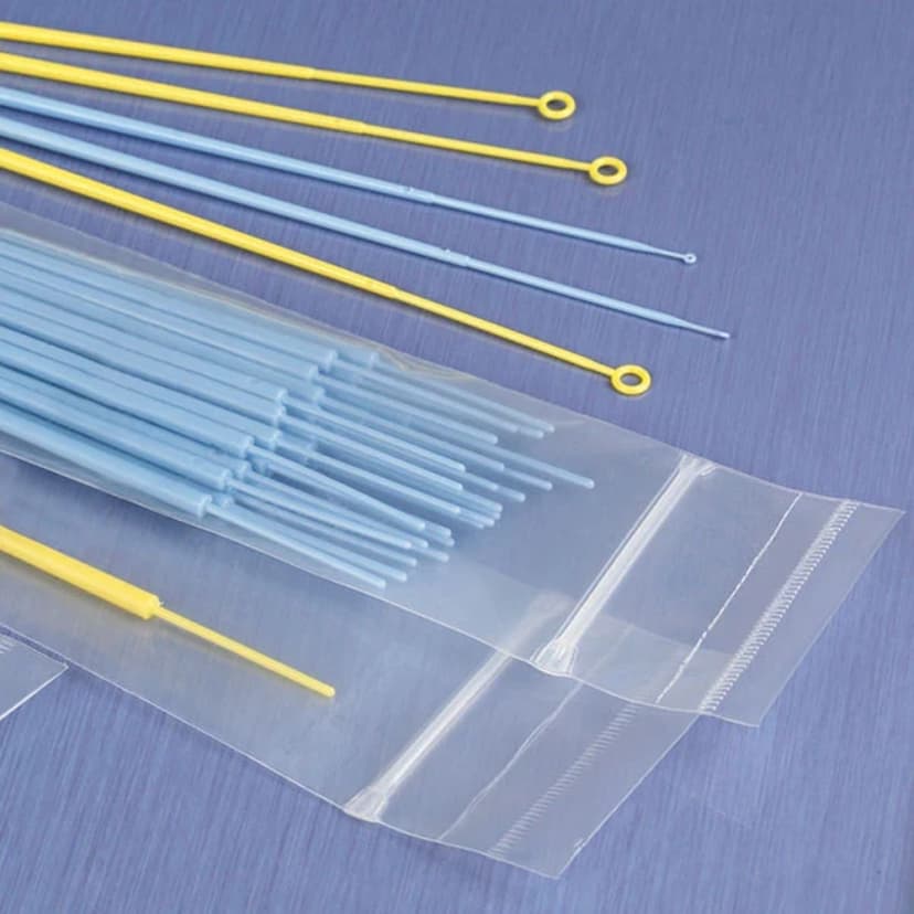 Inoculation Loop, Flexible, 1uL, Calibration Certificate, STERILE, PS, Blue, Individually Wrapped