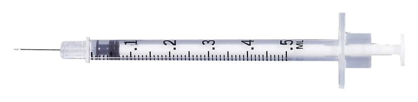 SYRINGE 1/2ML W/NDL 27X1/2 RB