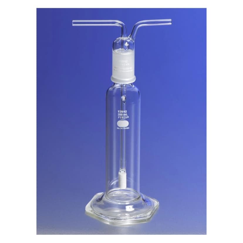 PYREX 250mL Gas Washing Bottle with Extra Coarse Fritted Cylinder