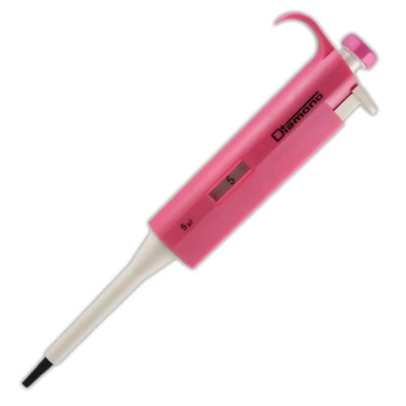 Pipette, Diamond, Fixed Volume, 5µL, Pink