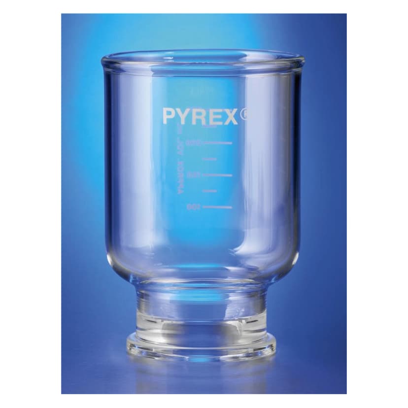 PYREX 300 mL Graduated Funnel, 47 mm, for Assembly with Fritted Glass Support Base