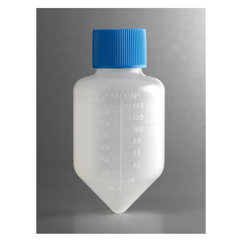 Falcon® 175mL PP CentrifugeTube, Conical Bottom, with Plug Seal Screw Cap, Sterile, 8/Bag, 48/Case