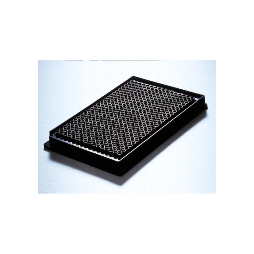 Corning Low Volume 384 Well Black Clear Flat Bottom Polystyrene Not Treated Microplate, 10 per Bag, without Lid, Nonsterile