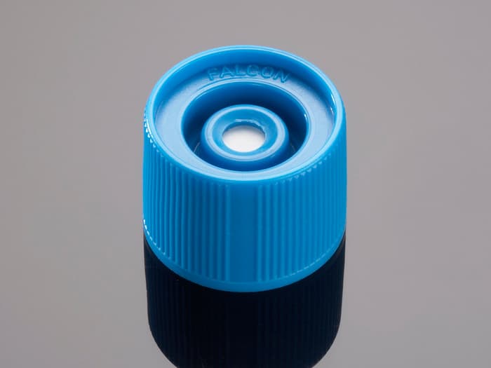 Vented Screw Cap for Falcon 175cm<sup>2</sup> Flasks, Bulk, Sterile, 50/Case