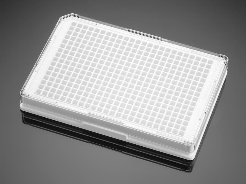 Corning BioCoat Collagen I 384 Well White Flat Bottom TC-Treated Microplate, with Lid,5/Case