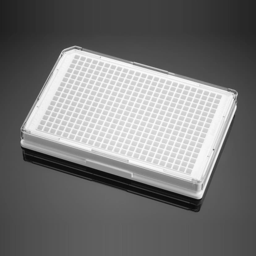 Corning BioCoat Collagen I 384 Well White Flat Bottom TC-Treated Microplate, with Lid,5/Pack, 50/Case