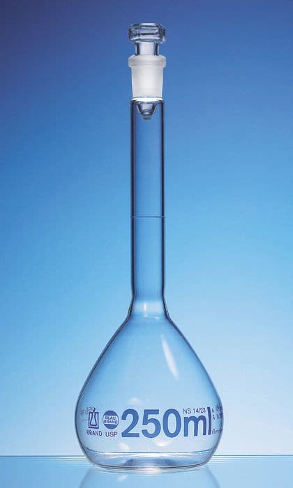 Volumetric flask, USP BBR, 2000mL NS29/32 glass, each