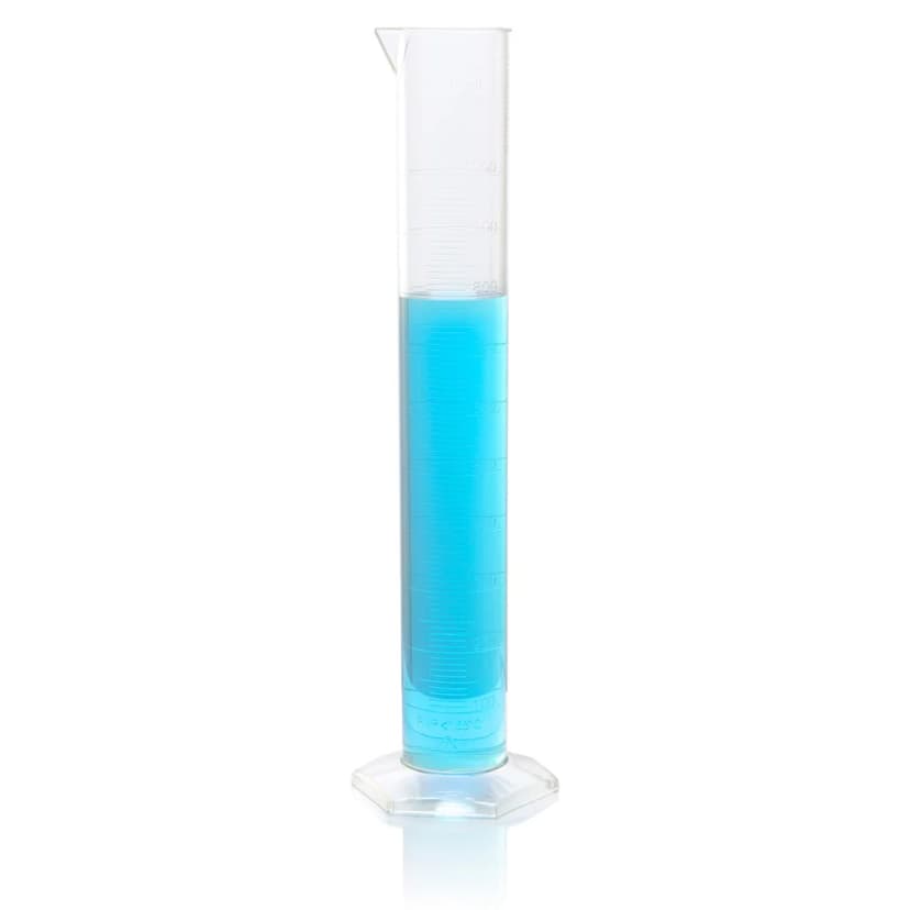 Cylinder, Measuring, Diamond Essentials, Class B, PMP, Molded Graduations, tall form, 1000mL