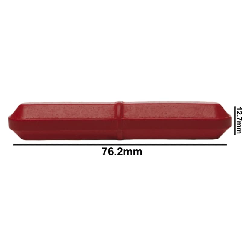 SPINBAR,STIRRING BAR,TEFLON,OCTAGON,RED,