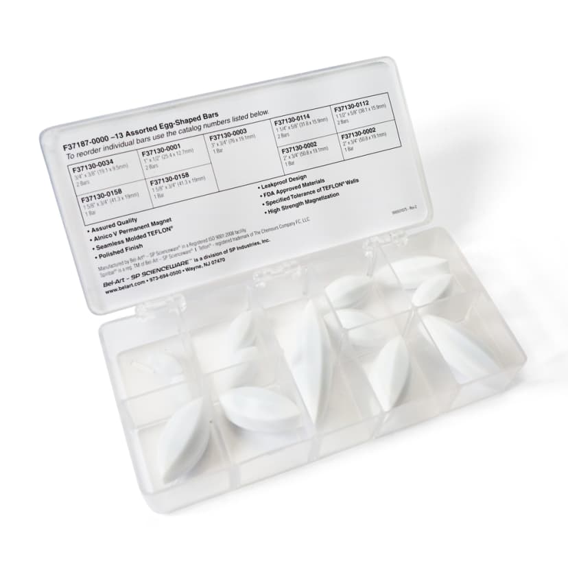 SPINBOX,STIRRING BAR,TEFLON,ASSORTMENT,