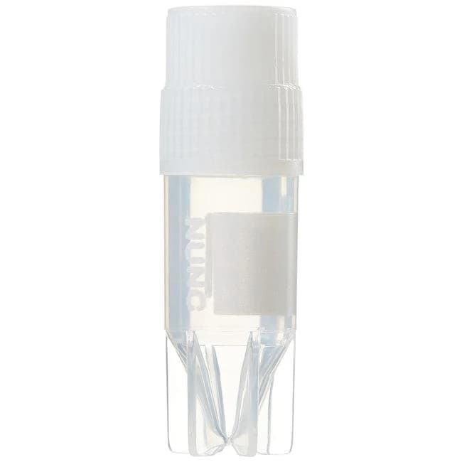 CryoTube Vial Ext Thread Conical Btm Starfoot PE Screw Cap Sterile PP 1.0 mL 50/Bag