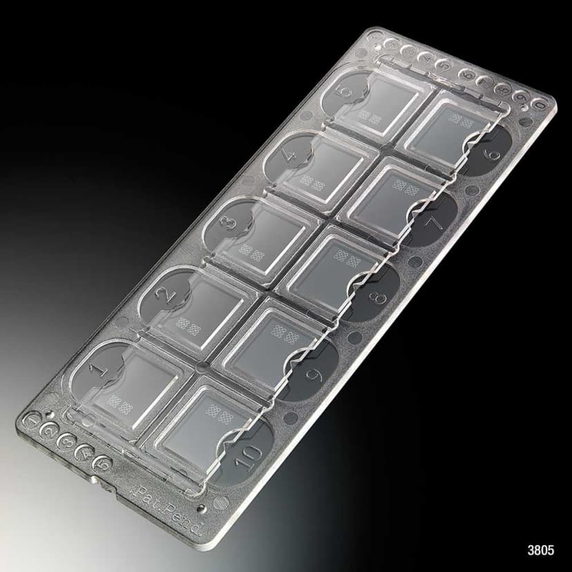 Quick-Read Precision Cell Slide Urinalysis Slide with Counting Circles, 10 Wells/Slide, 100 Slides/Box (1000 Tests)