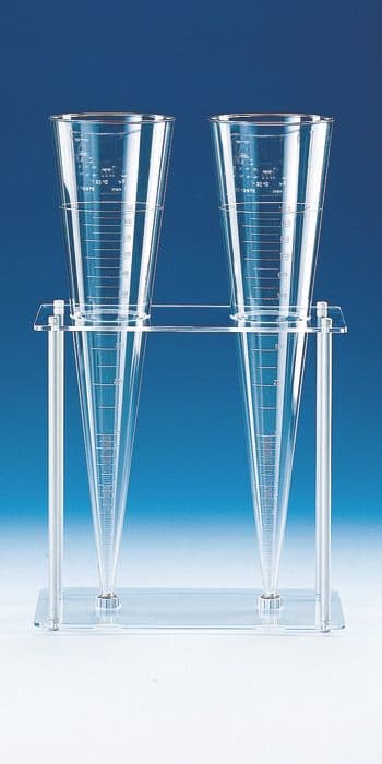 Rack for plastic sedimentation cones