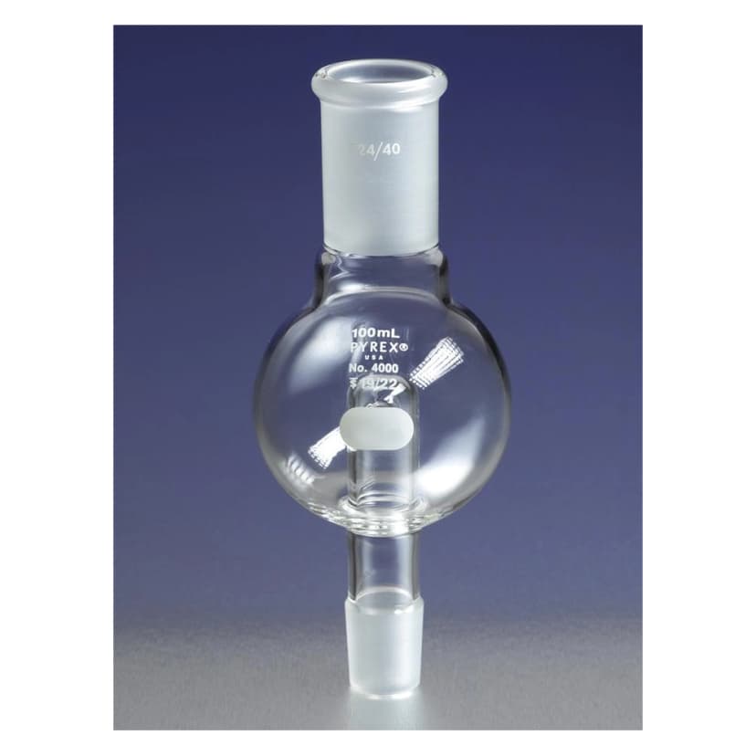 PYREX 250mL Rotary Evaporator Trap with 24/40 Standard Taper Inner and Outer Joints