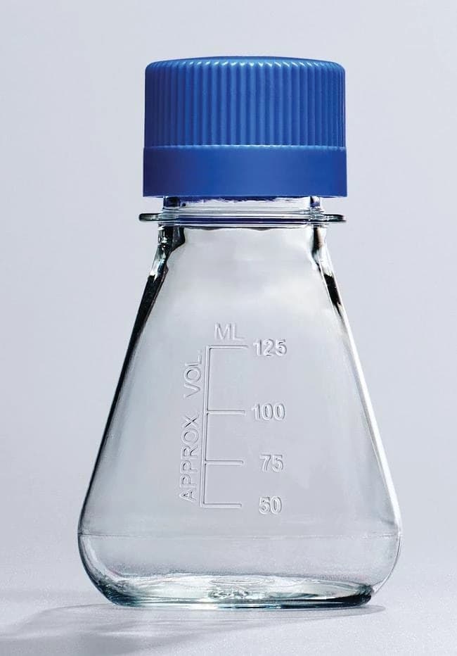 Sterile Disposable PETG Cell Culture Flask Plain Bottom 125mL