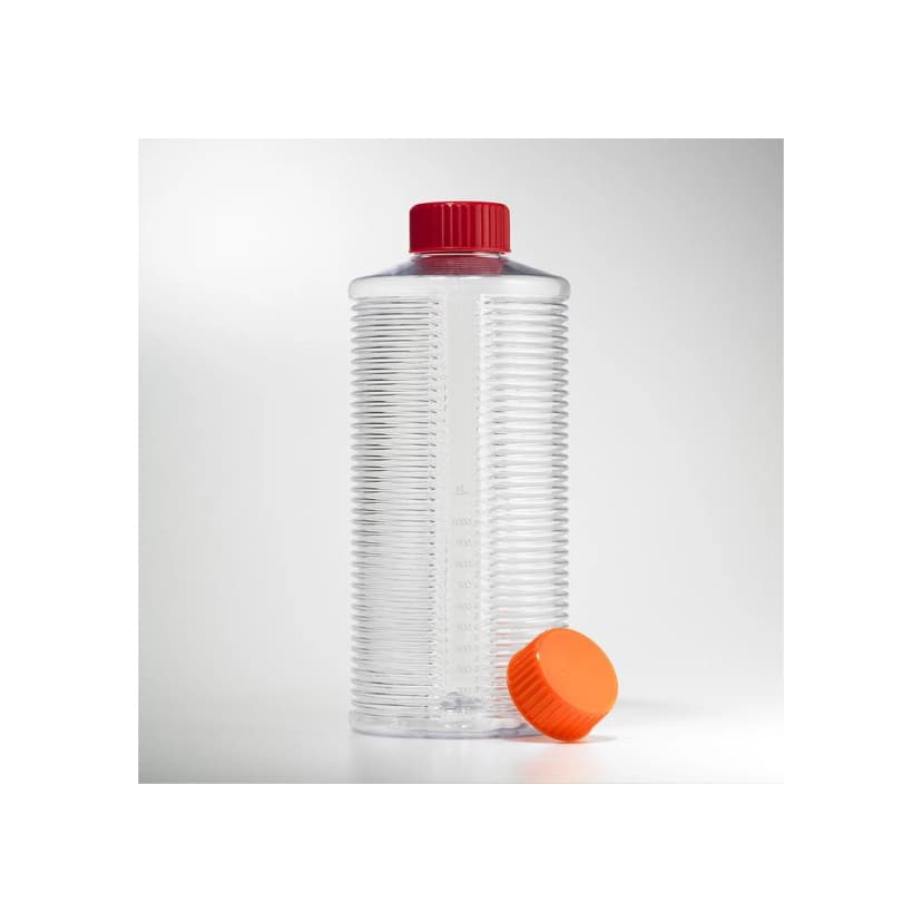 Corning 1700cm Polystyrene Expanded Surface Roller Bottle with Easy Grip Vent Cap,Sterile,20/Bag,20/Case