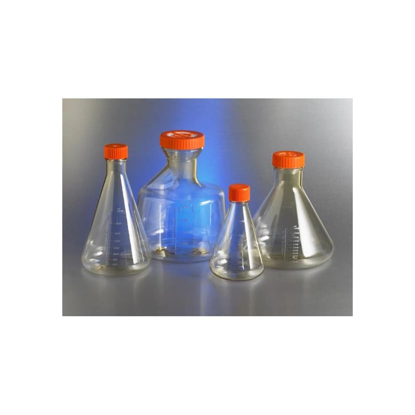 Corning 2L Polycarbonate Erlenmeyer Shake Flask with Vent Cap,Sterile,1/Bag,6/Case