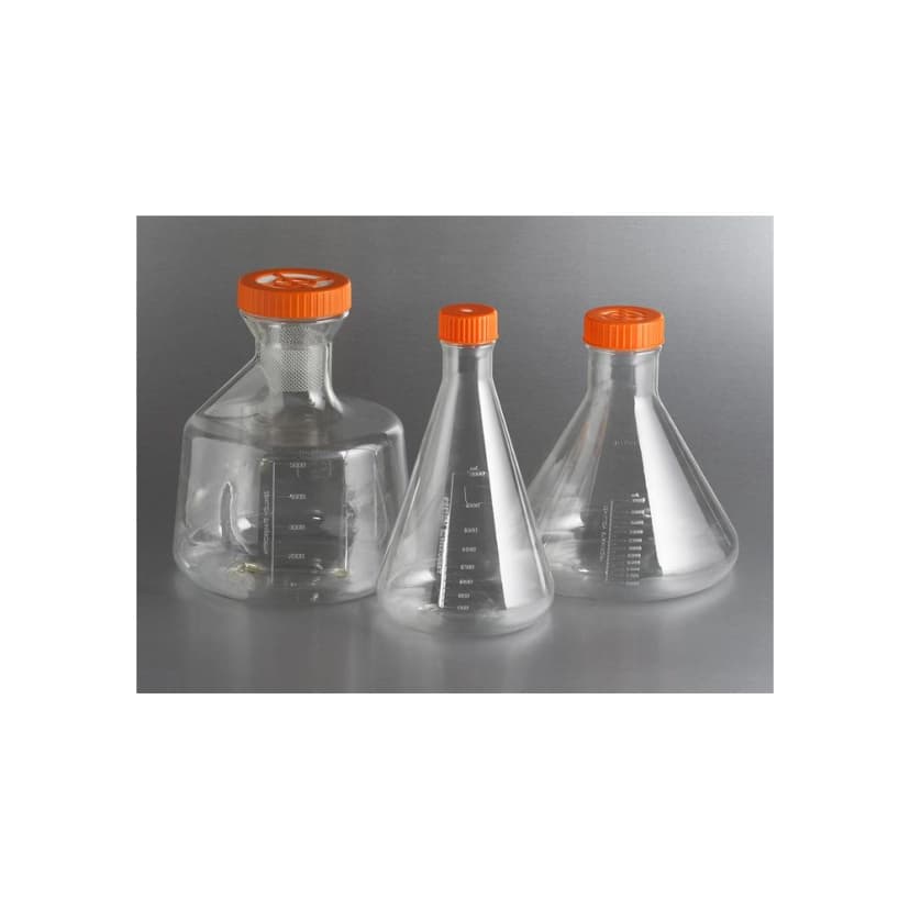 Corning 3L PETG Erlenmeyer Shake Flask, Baffled bottom, 1/bag, 4/case