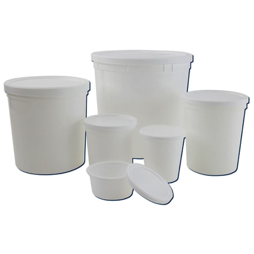 Container w Lid Natural, PPCO 8oz, 250/CS