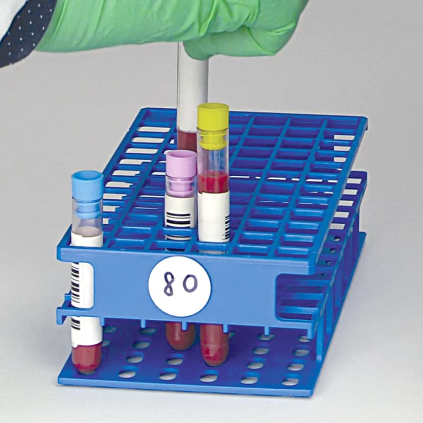 Wireless Tube Rack with RFID for CapTrack CT1 and CT2 models - Full size, 13mm, 72 place, Green