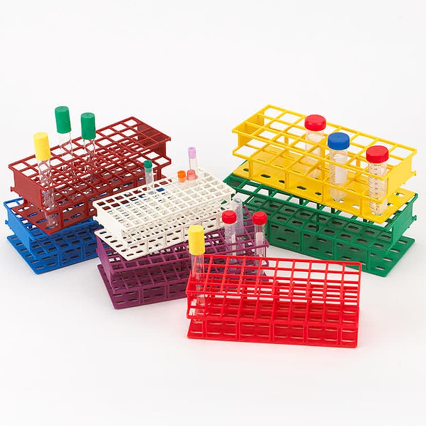 Wireless Tube Rack, 20mm, Full Size: 40-Place, Nylon, Red