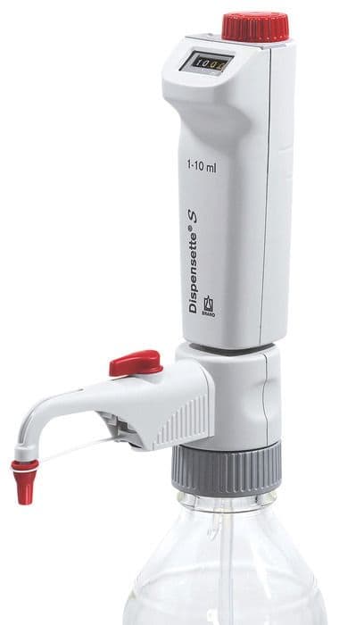 Dispensette S digital, w/ recirculation valve 2.5-25mL