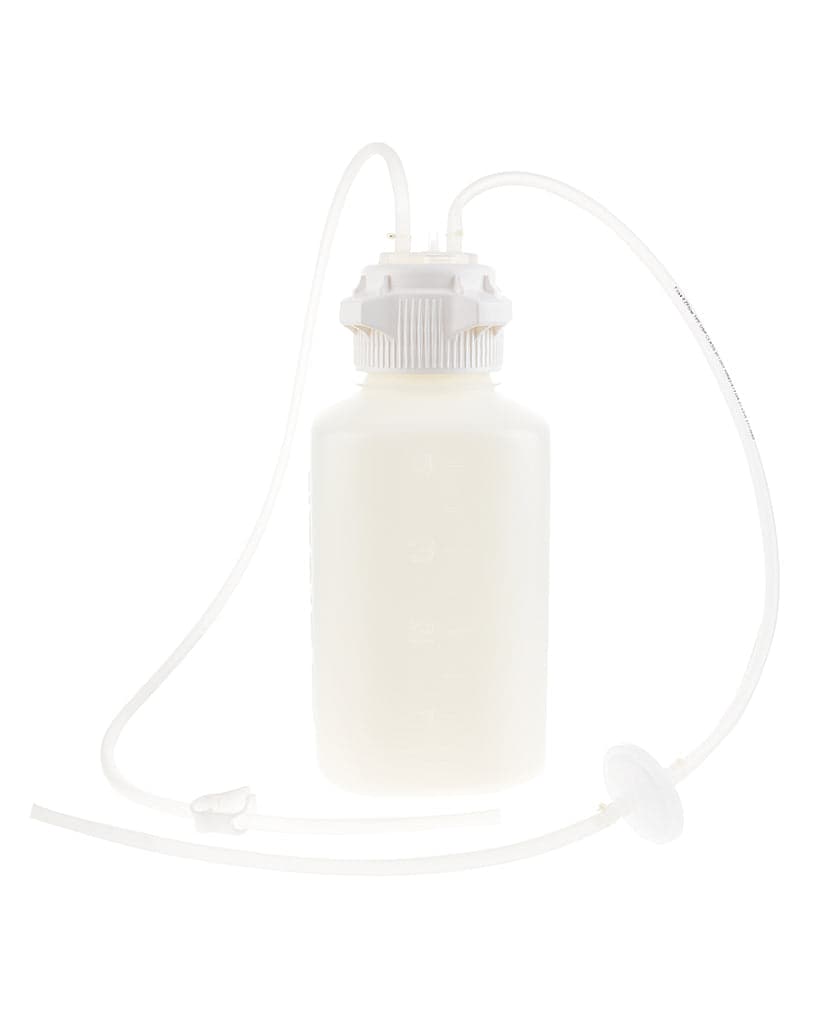 Vactrap2 Vacuum Trap Bottle (Vacuum Flask Alternative) for Aspiration and Vacuum Protection, Shatterproof 4 Liter Aspirator Bottle Assembly, Bleach Compatible HDPE, 4 L Bottle with Inline Vent Filter, No Secondary Container, 1/EA