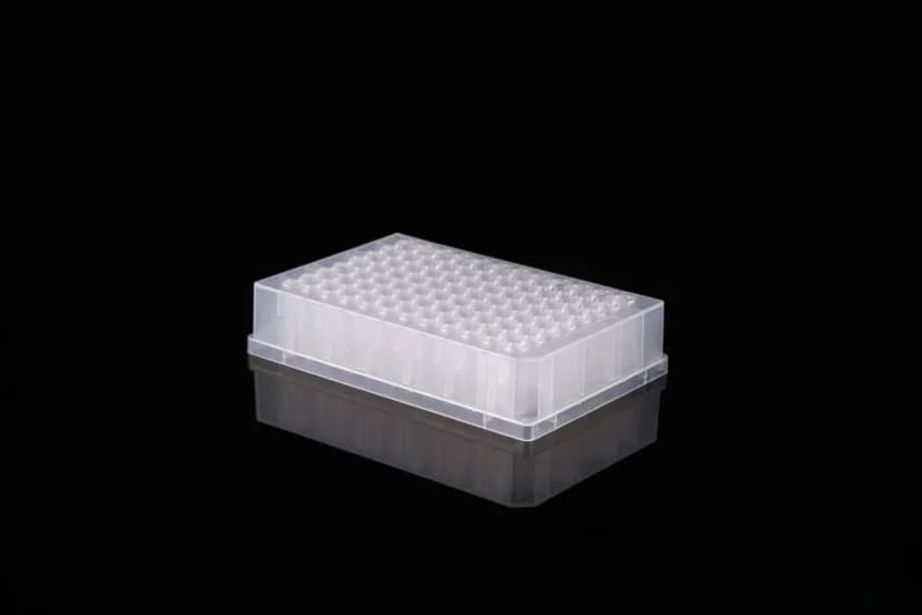2ml 96-Well Deep Well Plate, V-Bottom, Square, sterile, 5/pk, 50/cs