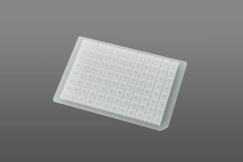 96 Well Square well Silicone Sealing Mat, can been punctured, non-sterile